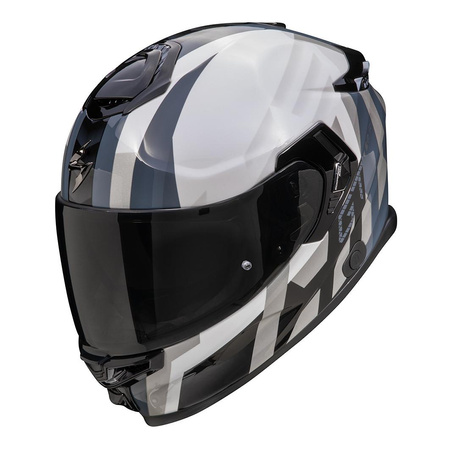 Kask motocyklowy SCORPION EXO-GT SP AIR TOURADVEN WHITE/SILVER biały srebrny