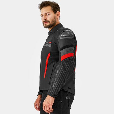 Kurtka motocyklowa tekstylna Shima SOLID 2.0 czerwony