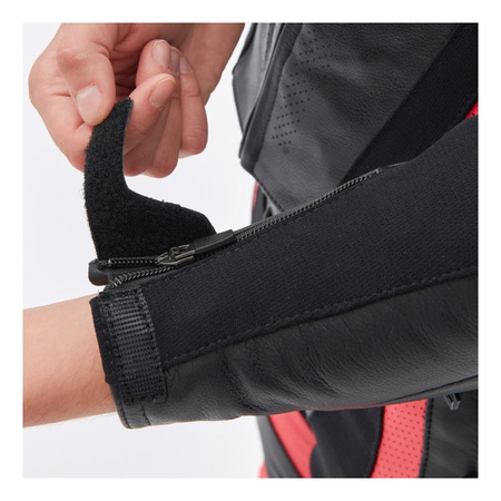 Damska kurtka motocyklowa skórzana Rebelhorn REBEL różowy-czarny