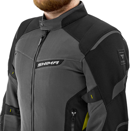 Kurtka motocyklowa tekstylna miejska/turystyczna Shima RUSH 2.0 VENT fluo