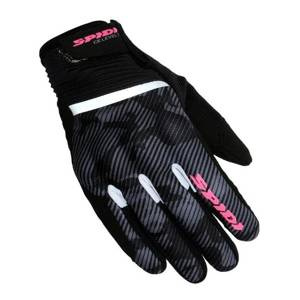 Rękawice motocyklowe damskie SPIDI FLASH CE LADY BLACK CAMOUFLAGE czarny szary różowy