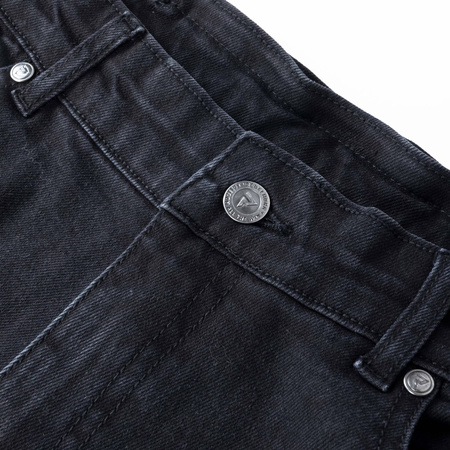 Jeansy motocyklowe Rebelhorn HAWK III Regular Fit czarne vintage