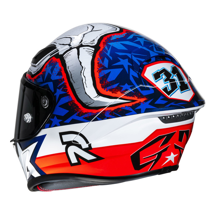 Kask motocyklowy integralny sportowy HJC RPHA 1 Garrett Gerloff Replica biały/czerwony