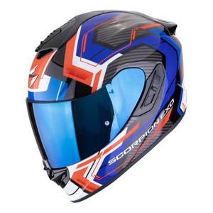 Kask motocyklowy SCORPION EXO-1400 EVO II AIR LINART BLACK/BLUE/RED czarny niebieski czerwony