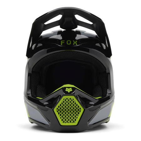 Kask motocyklowy dziecięcy FOX Junior V1 Lean Grey Yellow