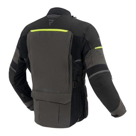 Kurtka motocyklowa tekstylna turystyczna Rebelhorn RANGE czarny-antracyt-żółty fluo