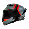 Kask motocyklowy MT ATOM 2 SV EMALLA MATT GREY/BLACK/RED szary czarny czerwony