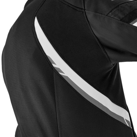 Kurtka motocyklowa tekstylna miejska Shima MESH PRO 2.0 czarny/biały