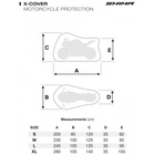 Pokrowiec na motocykl przeciwdeszczowy Shima X-COVER SOLO czarny