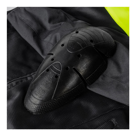 Damska kurtka motocyklowa tekstylna OZONE DART czarna żółty fluo