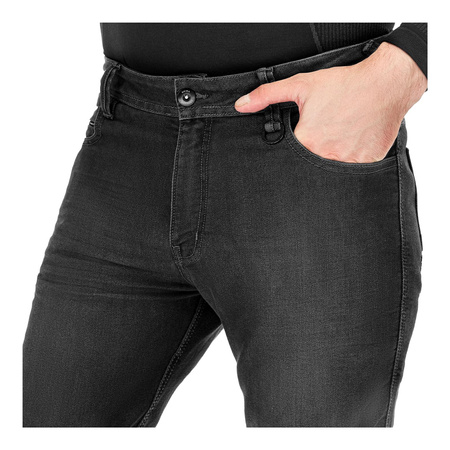 Spodnie jeans SHIMA RIDGE BLACK czarny