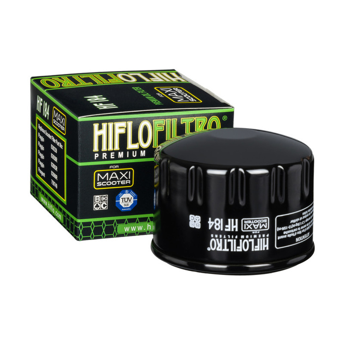 Filtr oleju Hiflofiltro HF184: Aprilia,Malaguti,Peugeot,Piaggio