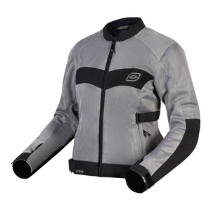 Damska kurtka motocyklowa miejska tekstylna OZONE DART SILVER czarna