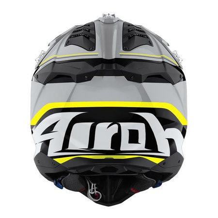Kask cross AIROH AVIATOR 3 LEADER YELLOW GLOSS szary czarny żółty