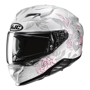 Kask motocyklowy integralny HJC F71 Eliz biały/różowy