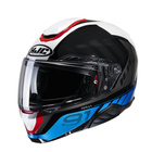 Kask motocyklowy szczękowy HJC RPHA 91 Rafino biały/niebieski/czerwony