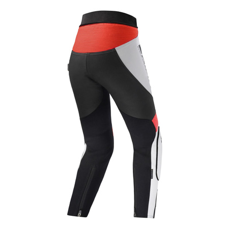 Damskie spodnie motocyklowe skórzane Shima MIURA 2.0 czerwony