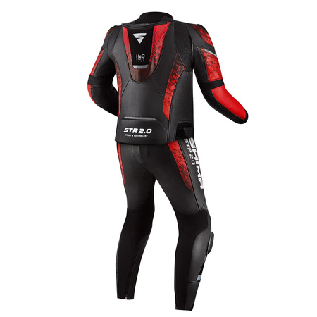 Kombinezon motocyklowy dwuczęściowy SHIMA STR 2.0 RED czarny czerwony