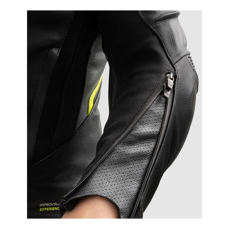 Kurtka motocyklowa REBELHORN VELOCE BLACK/GREY/FLUO YELLOW czarny szary żółty fluo