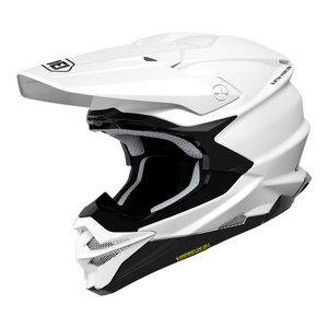 Kask motocyklowy offroad cross z daszkiem SHOEI VFX-WR 06 Biały