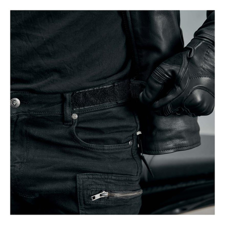 Jeansy motocyklowe Rebelhorn URBAN II czarny vintage