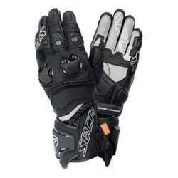 Rękawice motocyklowe SECA UKEMI PRO BLACK czarny szary