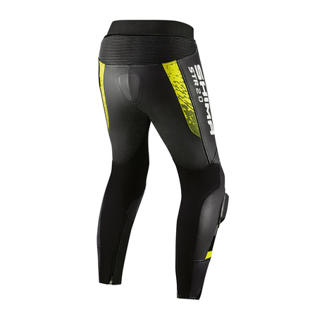 Kombinezon motocyklowy dwuczęściowy SHIMA STR 2.0 BLACK/YELLOW FLUO czarny żółty fluo