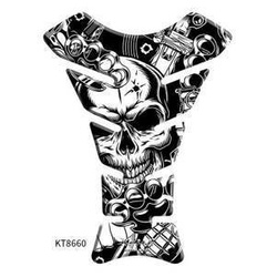 Tankpad KEITI Skull White