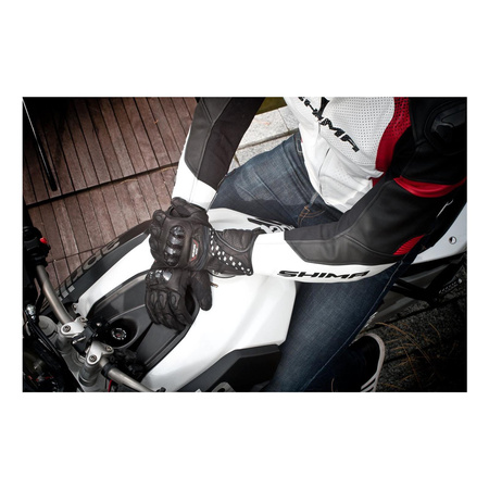 Rękawice motocyklowe sportowe skórzane Shima PROSPEED czarny