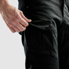 Jeansy motocyklowe OZONE FASTER TAPERED FIT czarne