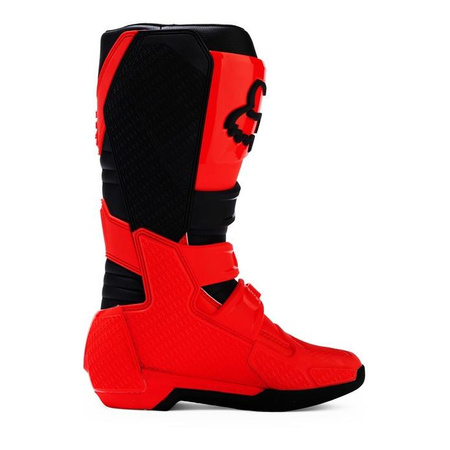 Dziecięce buty motocyklowe cross offroad mtb FOX Comp Fluo czerwony Junior