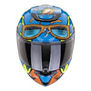 Kask motocyklowy SCORPION EXO-JNR FUN BLUE/ORANGE niebieski pomarańczowy