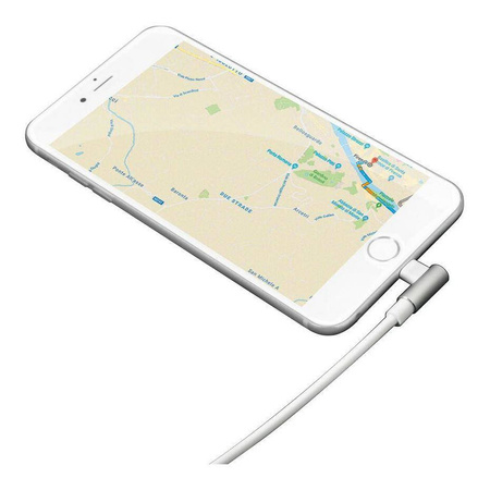 LAMPA Przewód 90 ° Usb> Lightning - 100 cm – Biały