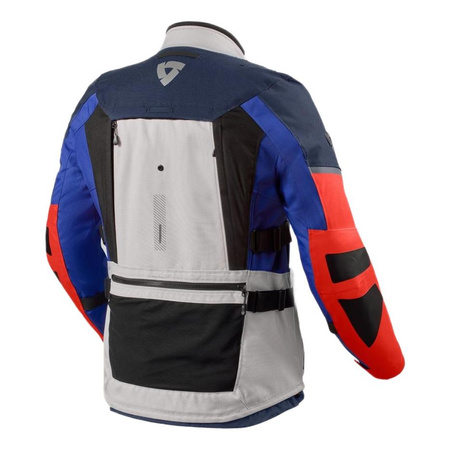 Kurtka motocyklowa tekstylna REVIT SAND 5 H2O SIVLER/BLUE srebrny niebieski