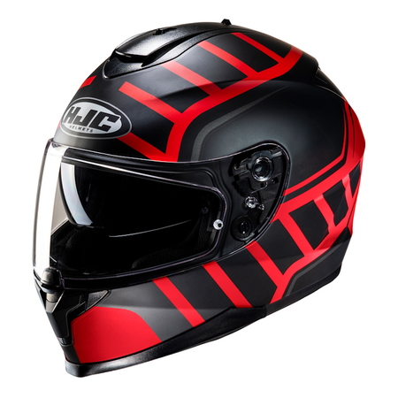 Kask motocyklowy integralny HJC C70N Holt czarny/czerwony