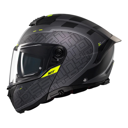 Kask motocyklowy MT ATOM 2 SV DESTINY MATT BLACK/GREY