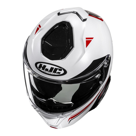 Kask motocyklowy HJC I71N Tricus biały/czerwony