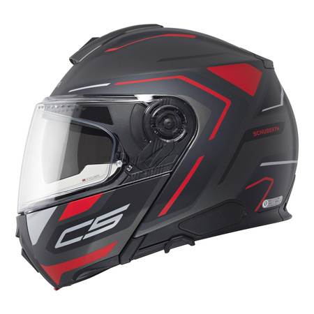 Kask motocyklowy SCHUBERTH C5 ECE OMEGA ANTHRACITE czarny szary czerwony