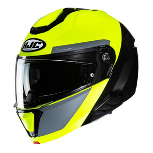 Kask motocyklowy szczękowy HJC I91 Bina żółty/czarny
