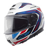 Kask motocyklowy SCHUBERTH C5 ECE OMEGA WHITE niebieski biały czerwony czarny