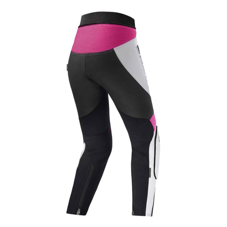 Damskie spodnie motocyklowe skórzane Shima MIURA 2.0 różowy