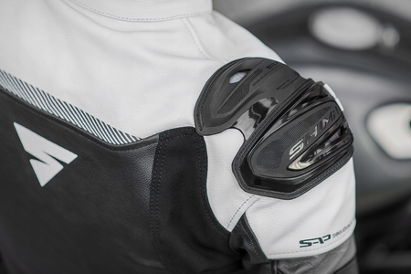 Kurtka motocyklowa sportowa/miejska skórzana Shima BANDIT fluo