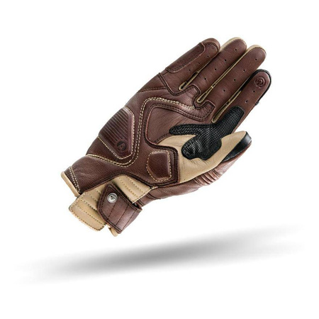 Rękawice motocyklowe turystyczne skórzane Shima AVIATOR jasny brązowy