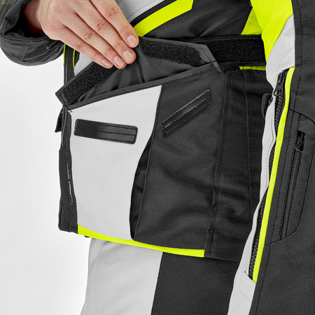 Kurtka motocyklowa SHIMA DUNE FLUO czarny szary żółty fluo