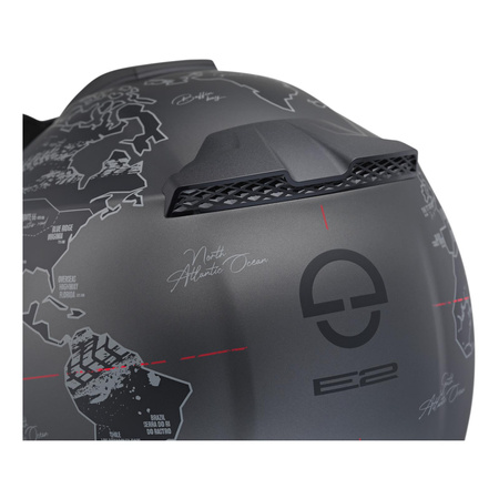 Kask motocyklowy SCHUBERTH E2 ECE ATLAS ANTHRACITE czarny szary czerwony