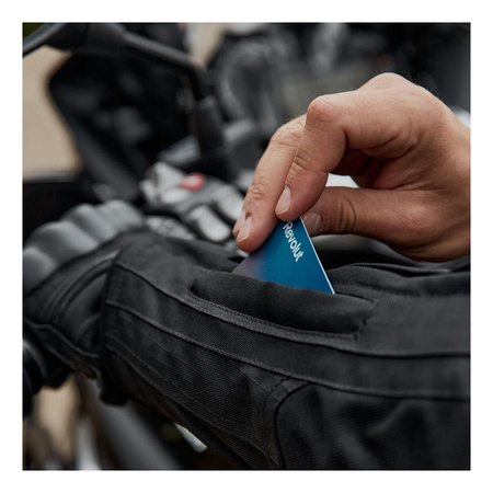 Kurtka motocyklowa tekstylna turystyczna Rebelhorn CUBBY IV czarny-żółty fluo