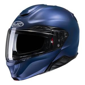 Kask motocyklowy szczękowy HJC RPHA 91 matowy metaliczny niebieski