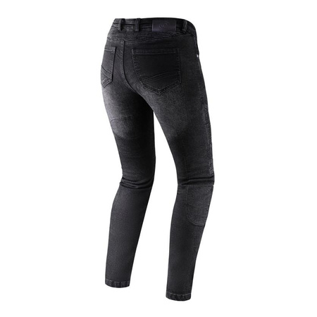 Spodnie jeansowe REBELHORN VANDAL LADY DENIM WASHED – czarne