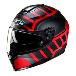Kask motocyklowy integralny HJC C70N Holt czarny/czerwony