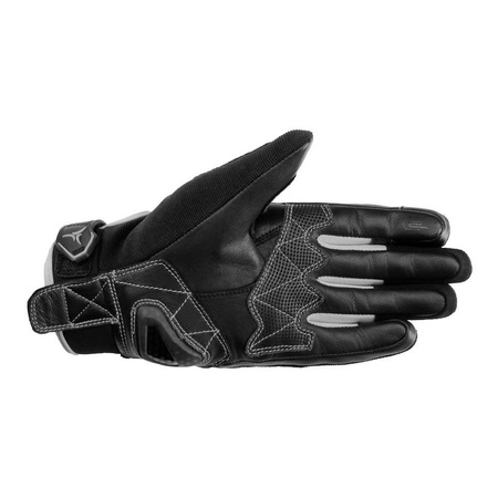 Rękawice motocyklowe damskie SECA X-STRETCH LADY TITANIUM czarny grafitowy szary